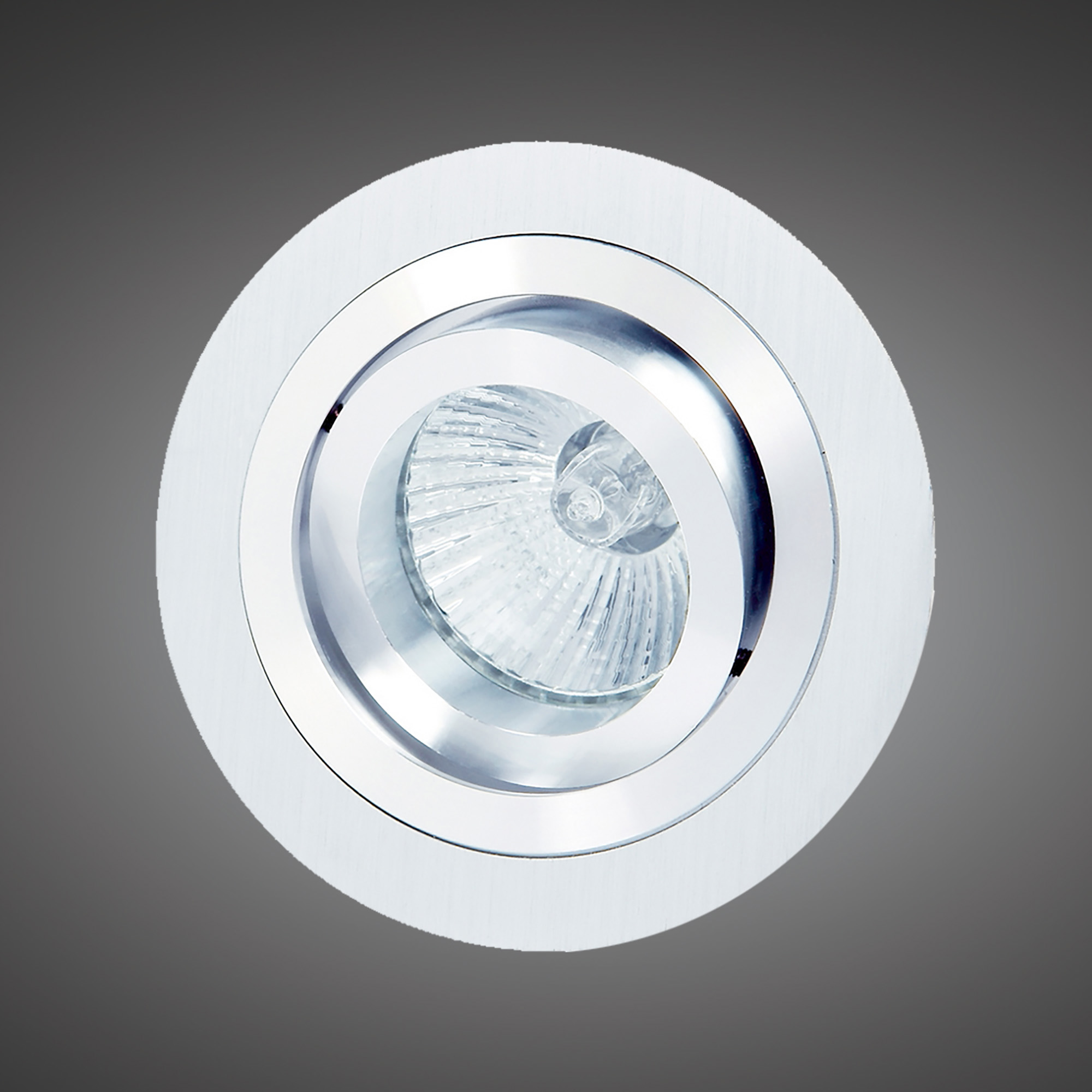 Basico GU10 Satin Nickel Recessed Ceiling Luminaires Mantra Fusion Round Recess Ceiling